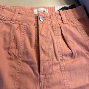 Sundry Peach Pleated Skirt